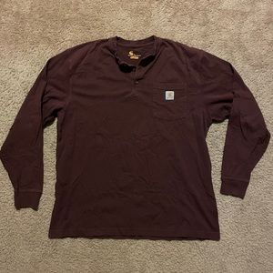 Carhartt Long Sleeve Henley with Breast Pocket